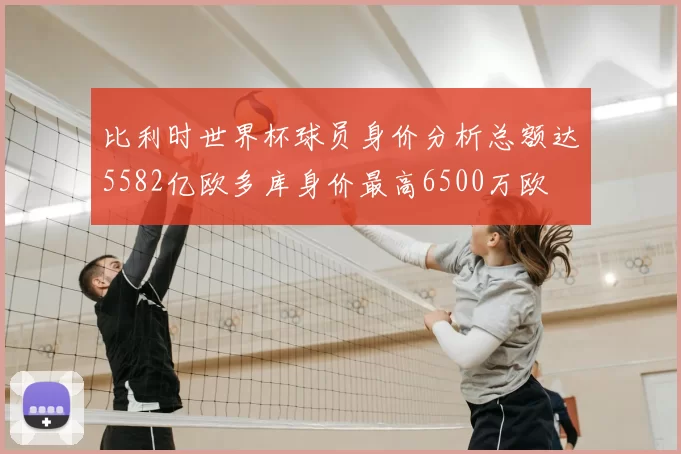 比利时世界杯球员身价分析总额达5582亿欧多库身价最高6500万欧