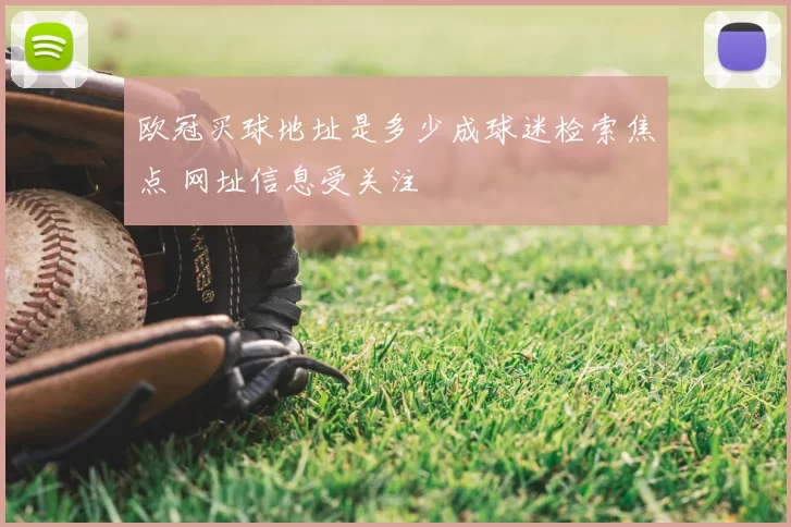 欧冠买球地址是多少成球迷检索焦点 网址信息受关注