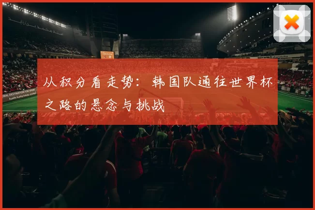 从积分看走势：韩国队通往世界杯之路的悬念与挑战